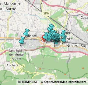 Mappa Via S. Chiara, 84014 Pagani SA, Italia (1.025)