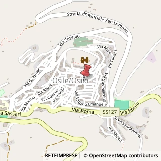 Mappa Via Chiesa, 58, 07033 Osilo, Sassari (Sardegna)