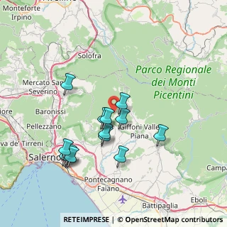 Mappa Via Briano, 84090 Giffoni sei Casali SA, Italia (7.64214)