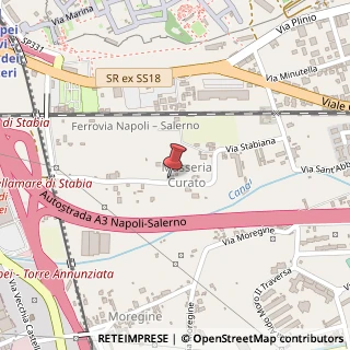Mappa Via Masseria Curato, 3, 80045 Pompei, Napoli (Campania)