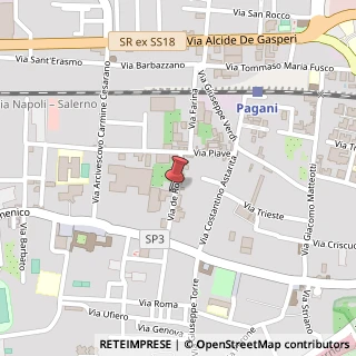 Mappa Via de Rosa, 55, 84016 Pagani, Salerno (Campania)