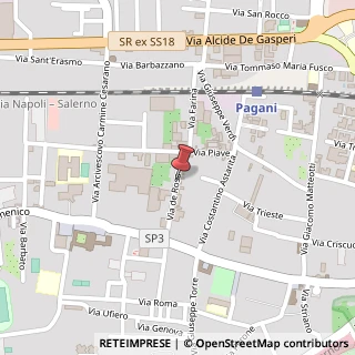 Mappa Via de Rosa, 64, 84016 Pagani, Salerno (Campania)