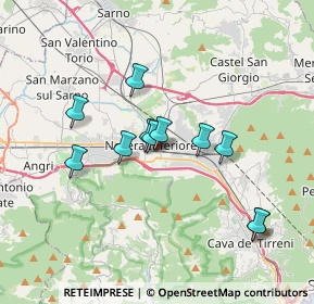 Mappa Via Domenicantonio Siniscalchi, 84014 Nocera Inferiore SA, Italia (3.25909)