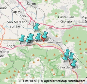 Mappa Via D. A. Siniscalchi, 84014 Nocera Inferiore SA, Italia (3.84636)