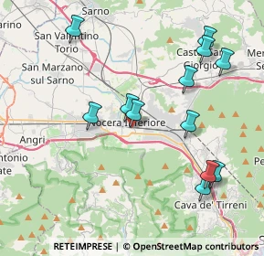 Mappa Via D. A. Siniscalchi, 84014 Nocera Inferiore SA, Italia (4.5725)