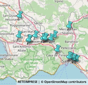 Mappa Via Domenicantonio Siniscalchi, 84014 Nocera Inferiore SA, Italia (7.50353)