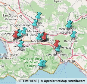 Mappa Via Domenicantonio Siniscalchi, 84014 Nocera Inferiore SA, Italia (7.2335)