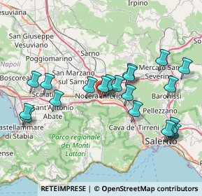 Mappa Via Francesco Lanzara, 84014 Nocera Inferiore SA, Italia (8.515)