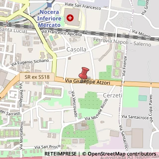 Mappa Via G. Atzori, 49, 84014 Nocera Inferiore, Salerno (Campania)