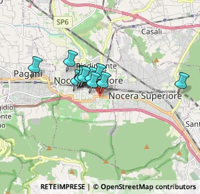 Mappa Via Gerardo Palma, 84014 Nocera Inferiore SA, Italia (1.21833)