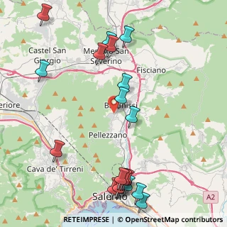 Mappa Via Ludovico Ariosto, 84081 Baronissi SA, Italia (5.68947)