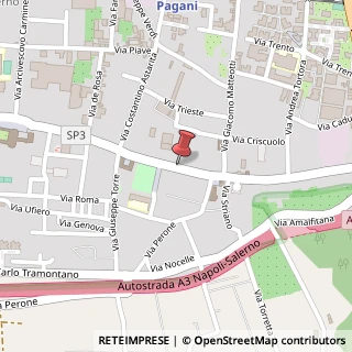 Mappa Corso Padovano Ettore, 44, 84016 Pagani, Salerno (Campania)