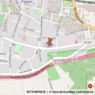 Mappa Via Nicola Pagano,  14, 84016 Pagani, Salerno (Campania)