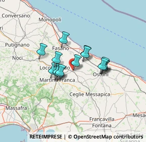 Mappa Via Castello, 72014 Cisternino BR, Italia (9.84333)
