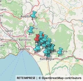 Mappa Via Magistrato Linguiti, 84095 Giffoni Valle Piana SA, Italia (9.6025)