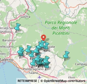Mappa Via Magistrato Linguiti, 84095 Giffoni Valle Piana SA, Italia (8.7485)