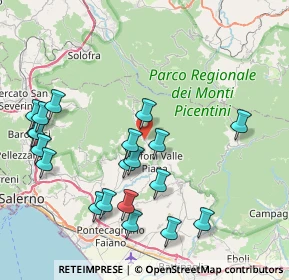 Mappa Via Magistrato Linguiti, 84095 Giffoni Valle Piana SA, Italia (9.624)