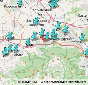 Mappa Via Sorvello, 84016 Pagani SA, Italia (5.07)