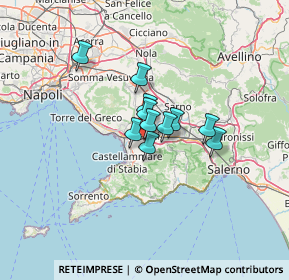 Mappa A3 Napoli - Reggio Calabria, 84018 Scafati SA, Italia (7.92455)