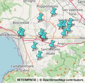 Mappa A3 Napoli - Reggio Calabria, 84018 Scafati SA, Italia (3.64071)