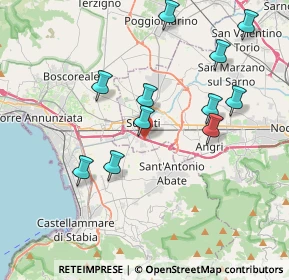 Mappa A3 Napoli - Reggio Calabria, 84018 Scafati SA, Italia (4.16364)