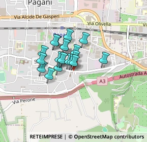 Mappa Piazza B. d'Arezzo, 84016 Pagani SA, Italia (0.2855)
