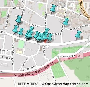 Mappa Piazza B. d'Arezzo, 84016 Pagani SA, Italia (0.205)