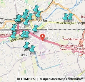 Mappa Via delle Industrie, 84018 Scafati SA, Italia (1.2455)