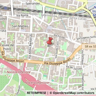 Mappa Via Gustavo Origlia, 37, 84014 Nocera Inferiore, Salerno (Campania)