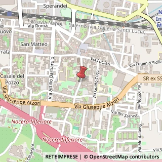 Mappa Via Gustavo Origlia,  38, 84014 Nocera Inferiore, Salerno (Campania)