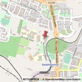 Mappa Via Vincenzo Bellini, 34, 07100 Sassari, Sassari (Sardegna)