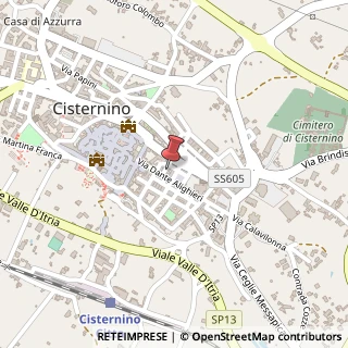 Mappa Via Dante Alighieri, 51, 72014 Cisternino, Brindisi (Puglia)