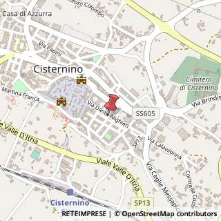 Mappa Via Dante Alighieri, 52, 72014 Cisternino, Brindisi (Puglia)