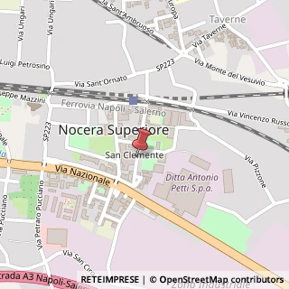 Mappa Via San Clemente, 12, 84015 Nocera Superiore, Salerno (Campania)