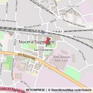 Mappa Via San Clemente, 2, 84015 Nocera Superiore, Salerno (Campania)