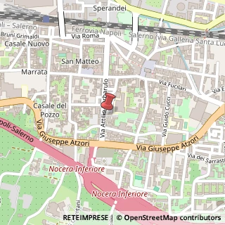 Mappa Via Attilio Barbarulo, 71, 84014 Nocera Inferiore, Salerno (Campania)