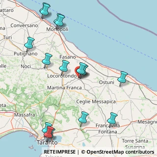 Mappa Via Locorotondo, 72014 Cisternino BR, Italia (21.27875)
