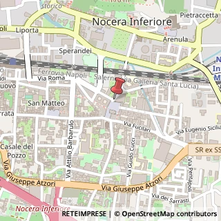 Mappa Via Aurelio Bosco Lucarelli, 2, 84014 Nocera Inferiore, Salerno (Campania)