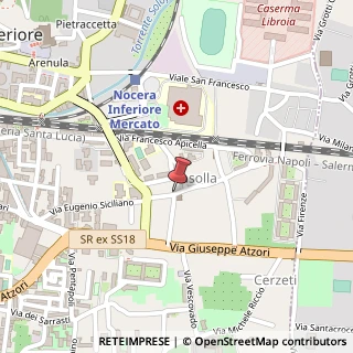 Mappa Via Luigi Angrisani, 21, 84014 Nocera Inferiore, Salerno (Campania)