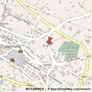 Mappa Via Cristoforo Colombo, 23, 72014 Cisternino, Brindisi (Puglia)