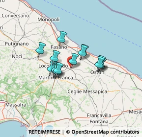 Mappa 72014 Cisternino BR, Italia (9.85133)