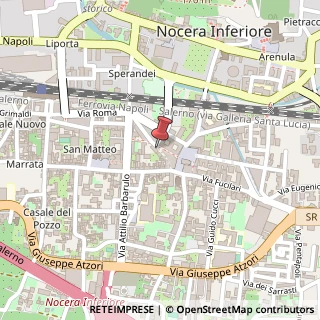 Mappa Via Costantino Amato, 21, 84014 Nocera Inferiore, Salerno (Campania)