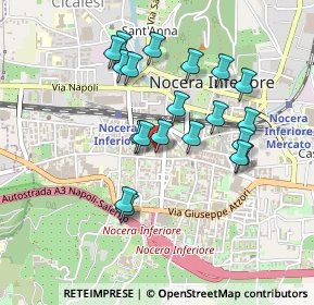 Mappa Via Giuseppe Garibaldi, 84016 Nocera inferiore SA, Italia (0.444)