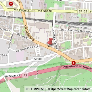 Mappa Via Giuseppe Atzori, 278/280, 84014 Nocera Inferiore, Salerno (Campania)