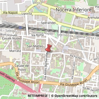 Mappa Via Attilio Barbarulo, 5, 84014 Nocera Inferiore, Salerno (Campania)