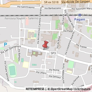 Mappa Via Guglielmo Marconi, 96, 84016 Pagani, Salerno (Campania)