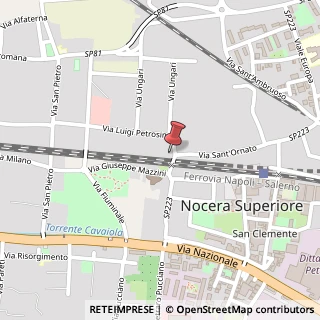 Mappa Via Luigi Petrosino, 3, 84015 Nocera Superiore, Salerno (Campania)