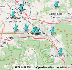 Mappa Via Armenio Carlo Angrisani, 84014 Nocera Inferiore SA, Italia (4.25273)