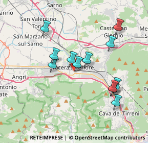 Mappa Via Armenio Carlo Angrisani, 84014 Nocera Inferiore SA, Italia (3.7475)