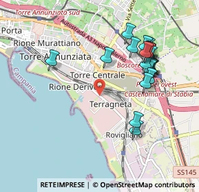 Mappa Via Terragneta, 80058 Torre Annunziata NA, Italia (1.08)